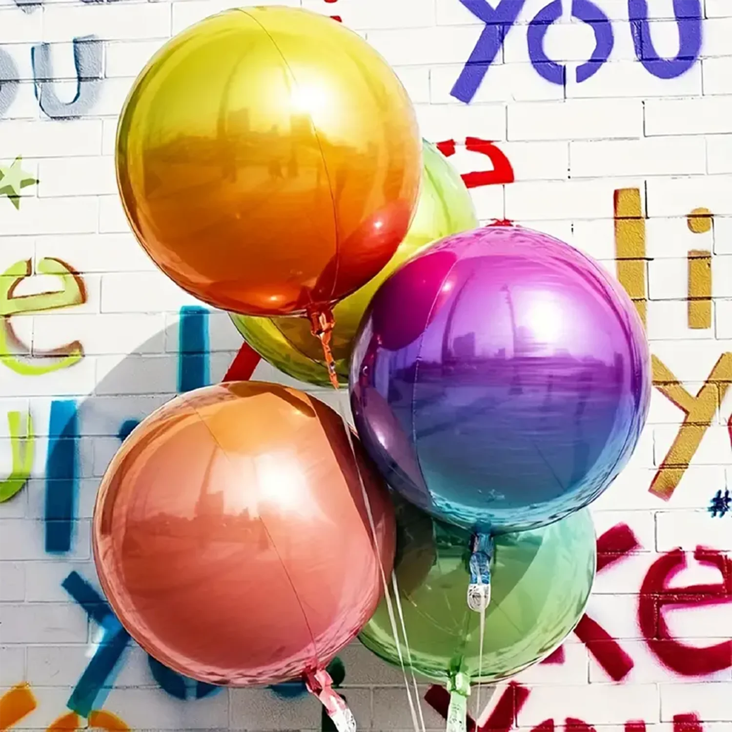 Round Gradient Balloons – 5pcs Party Decoration