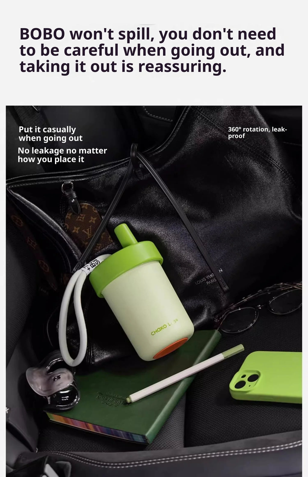 Chakolab Bobo Thermos Cup 485ML Stainless Steel Inner Pot Coffee Cup With Lifting Rope Camping Office Cup Desktop