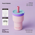 Chakolab Large Capacity Dual Enjoyment Cup High Aesthetic Coffee Cup Portable Detachable Winter Insulated Cup Water glass