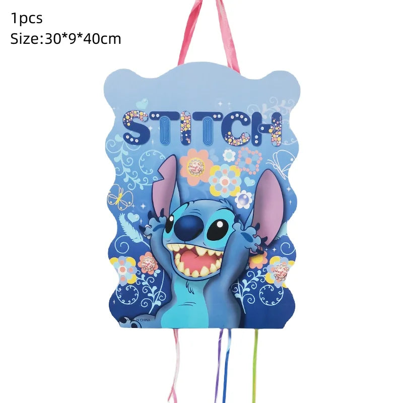 Lilo&Stitch Party Supplies Cup, Plates, Tablecloth, Balloons, Cake Toppers, Gift Box Birthday Party Decoration