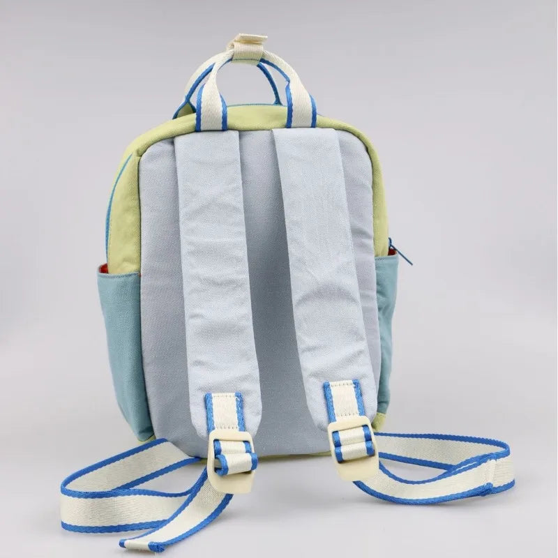 Cute Canvas Preschool Bag with Top Handle
