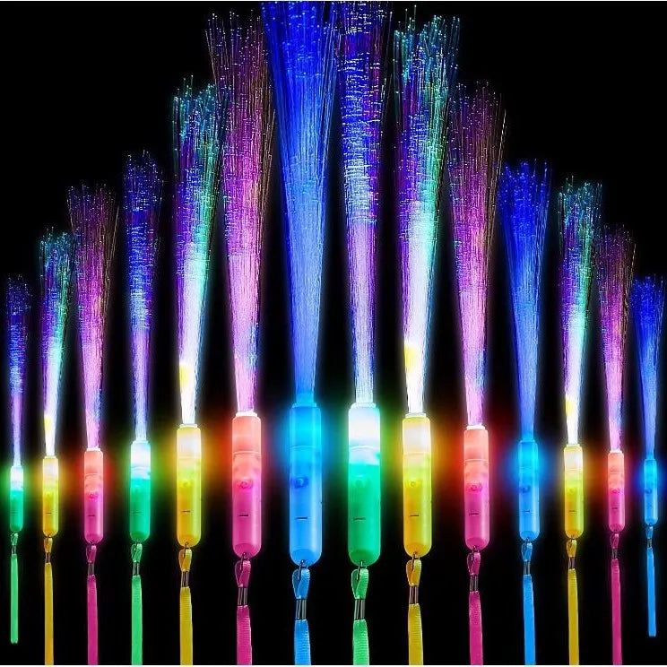 LED Glow Sticks Night Lighting Fiber Optic Birthdays