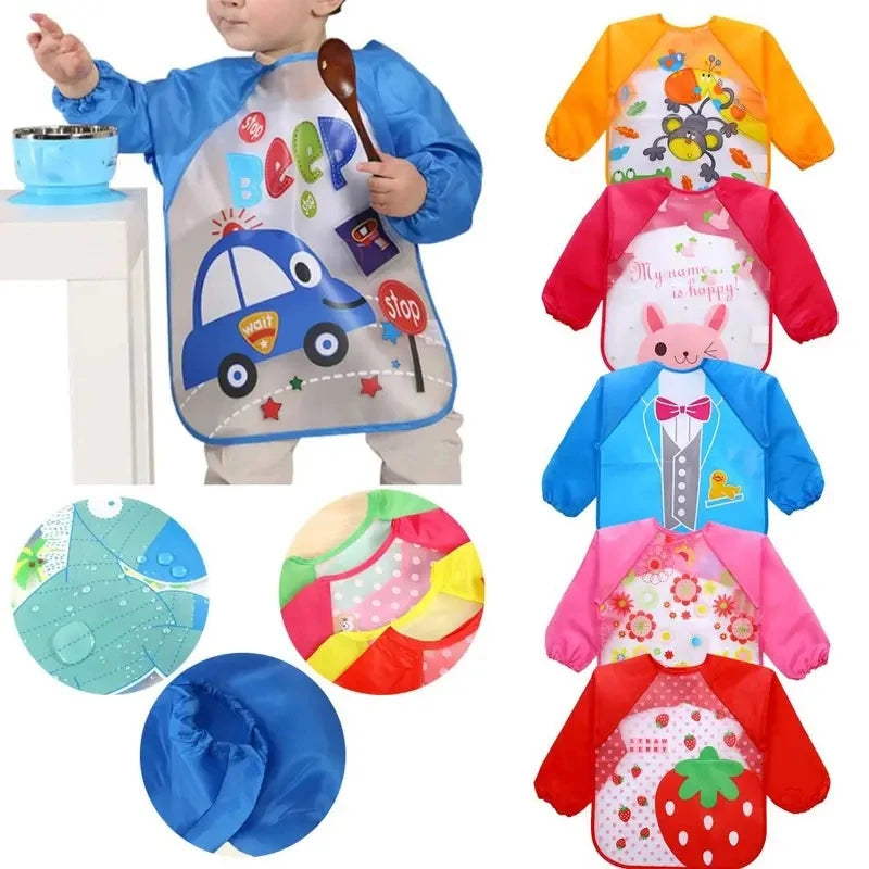 Kids Long Sleeve Feeding Bib
