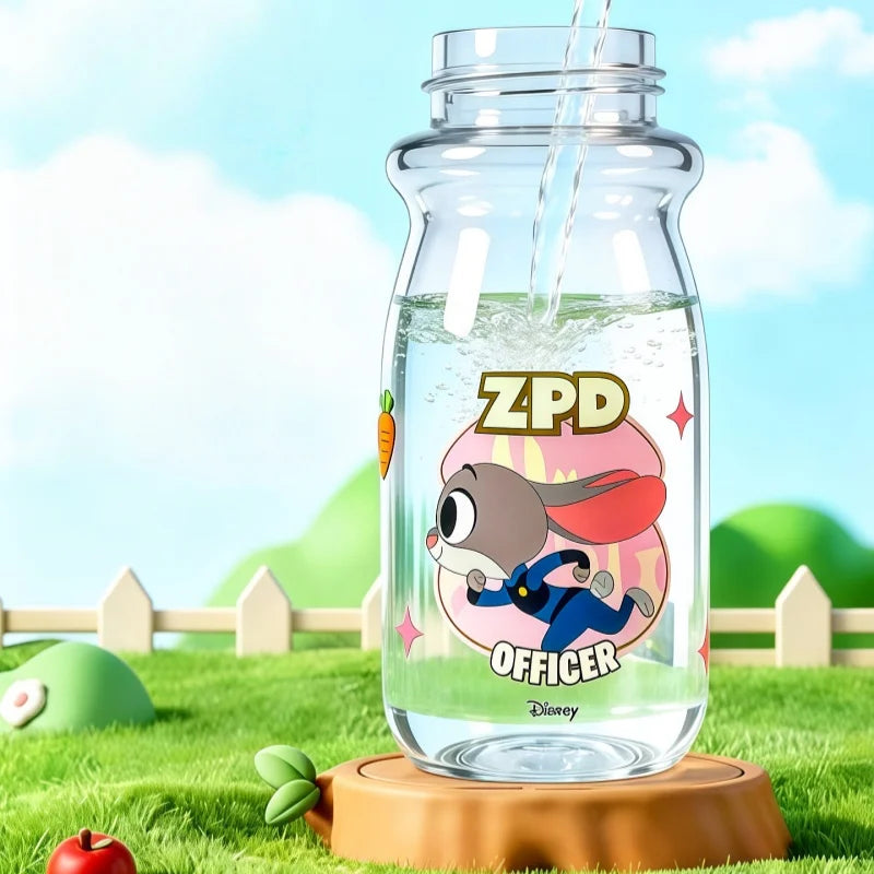 Zootopia Kids Water Bottle with Straw & Handle
