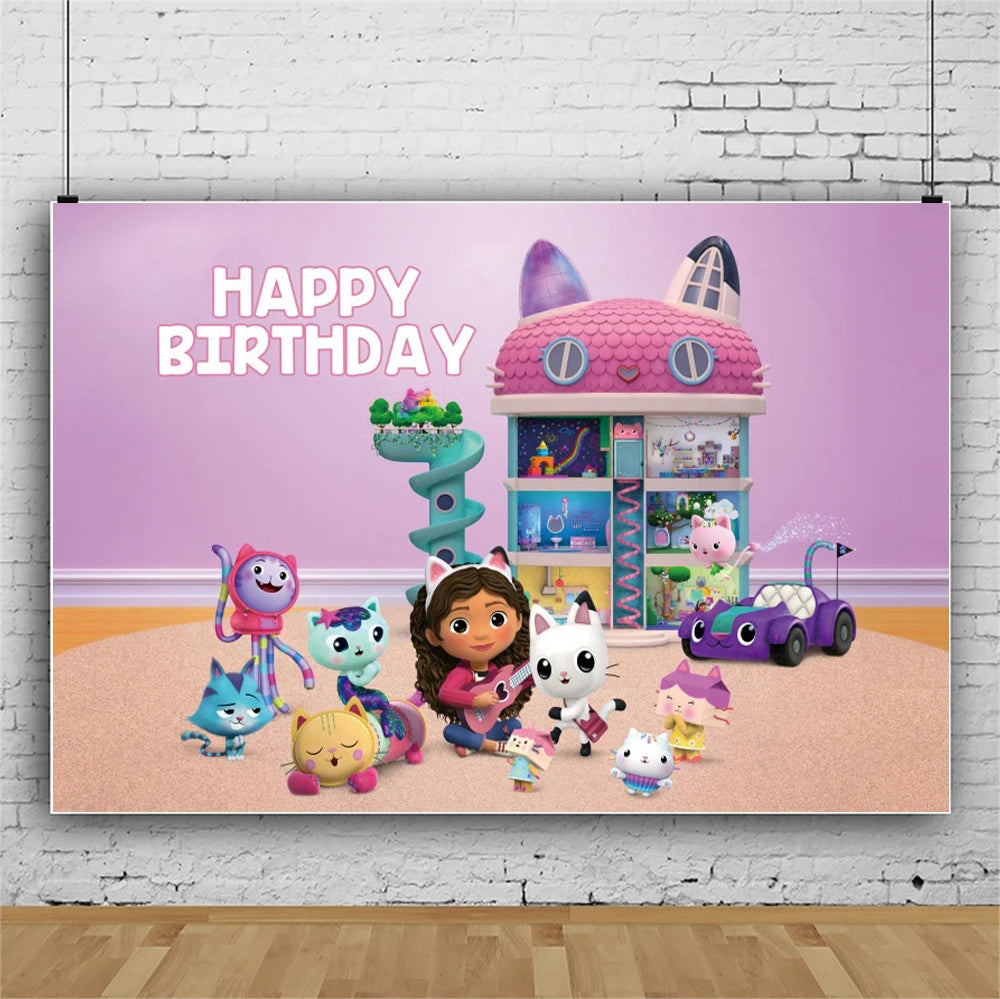 Gabby Doll House Party Tableware Set for Girls