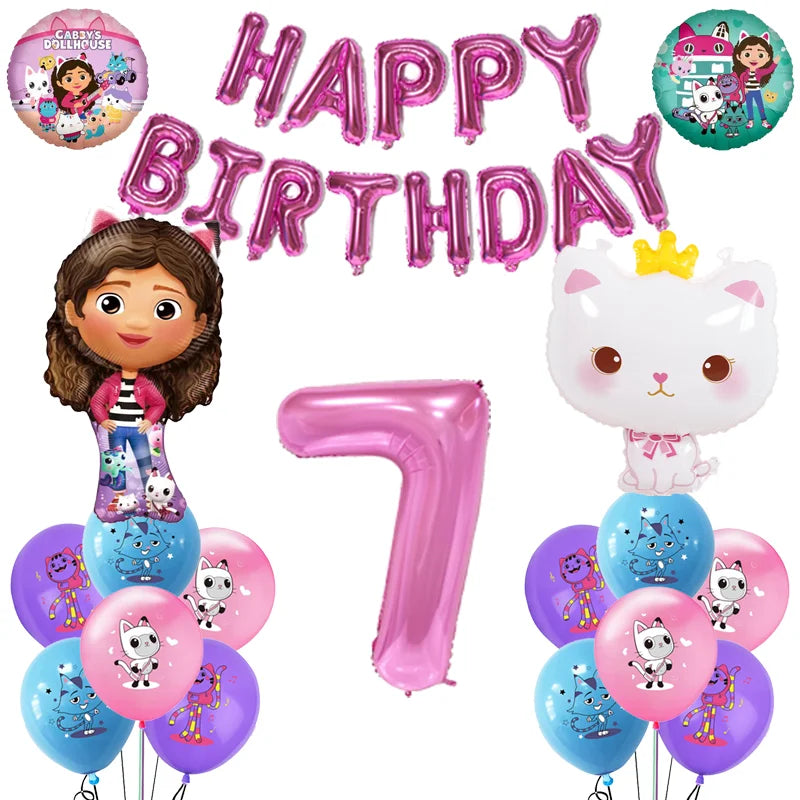 Gabby Doll House Party Tableware Set for Girls