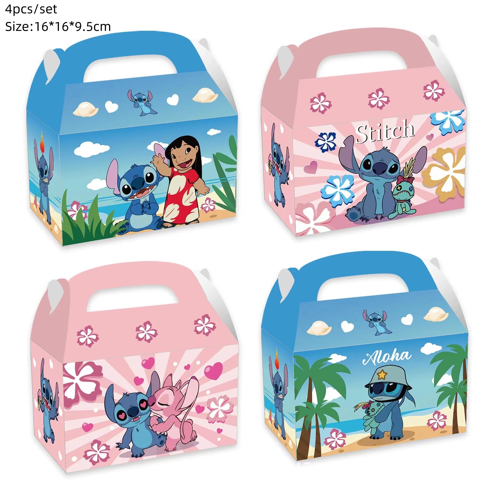 Lilo&Stitch Party Supplies Cup, Plates, Tablecloth, Balloons, Cake Toppers, Gift Box Birthday Party Decoration