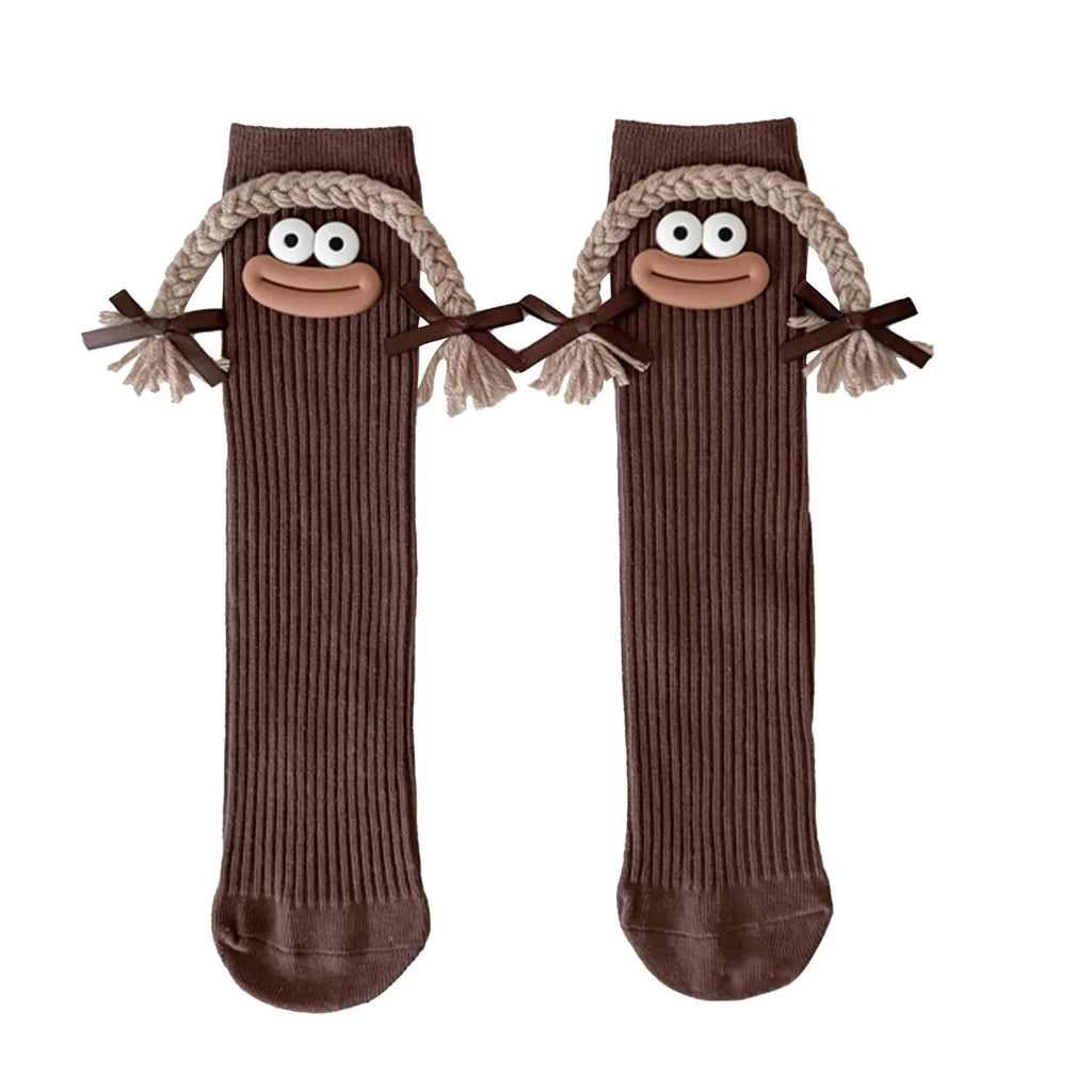 Funny Colorful Cartoon Knee-High Socks