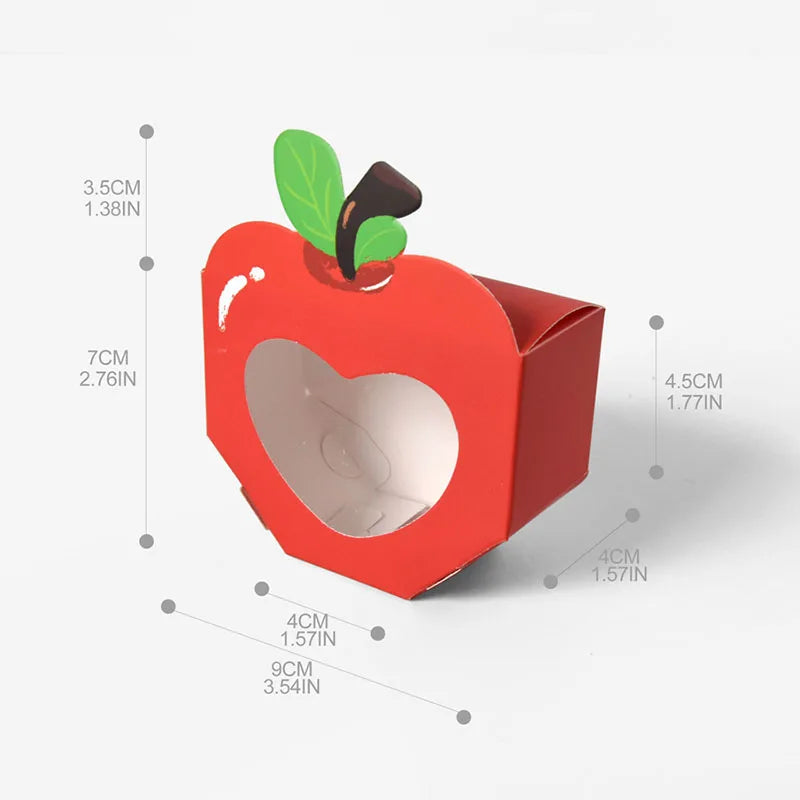 Cute Window Treat Boxes – Fruit & Heart Party Favors (10/20PCS)