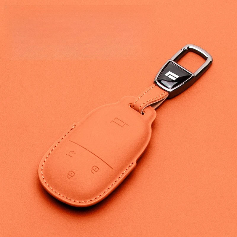 Rox01 2024 2025 2026 Car Leather Key, Cover Remote Case Cover Car Keychain Holder Bag Accessories