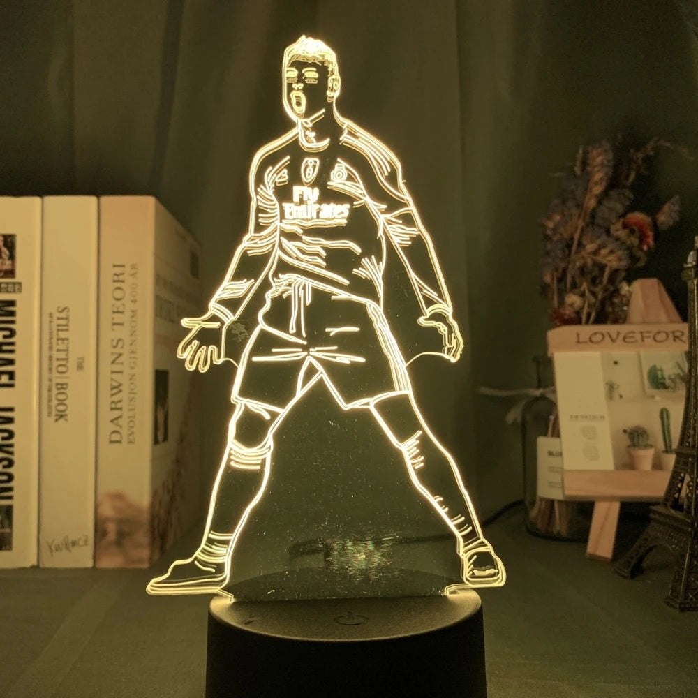 Footballer Cristiano Nathan LED 3D LED Night Light 7/16 Colors