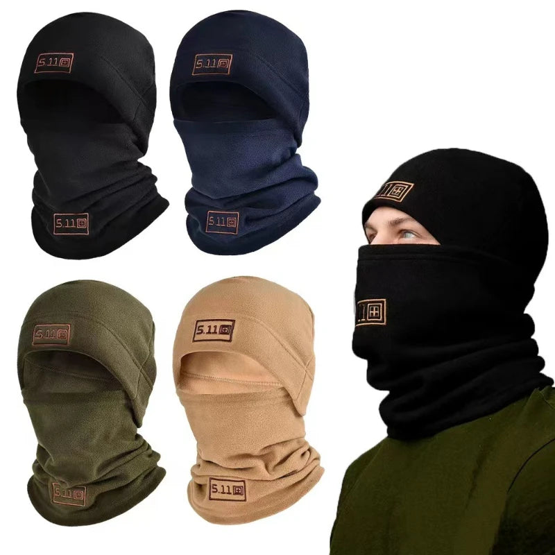 Winter Fleece Hat Scarf Set Thermal , Face Ski Mask, Hat Neck, Warmer Sport Cycling