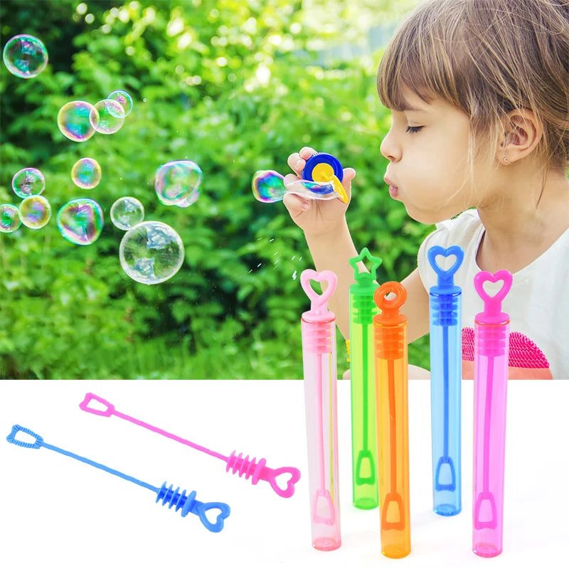 10–50pcs colorful heart bubble bottles – fun kids party favors and gifts.