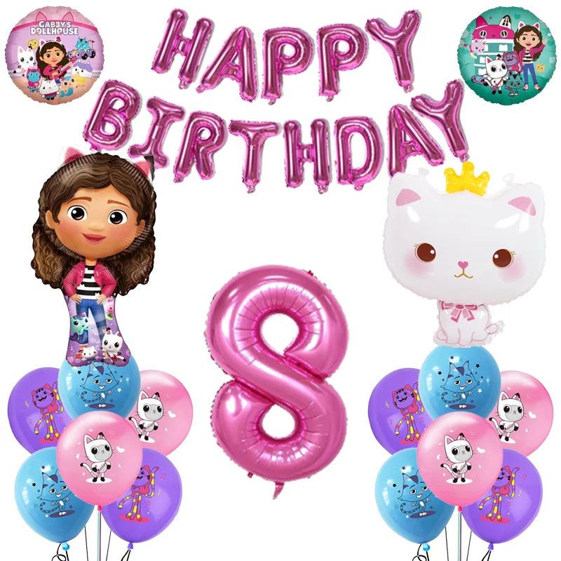 Gabby Doll House Party Tableware Set for Girls