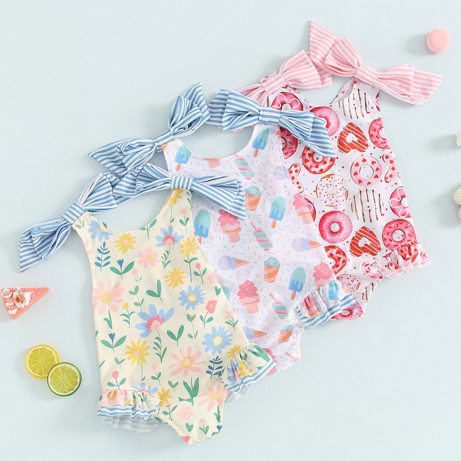 Little Girls Sleeveless bikini beach ,Cute Summer Swimwear