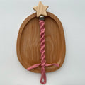 Woven Pacifier Clip with Star Charm