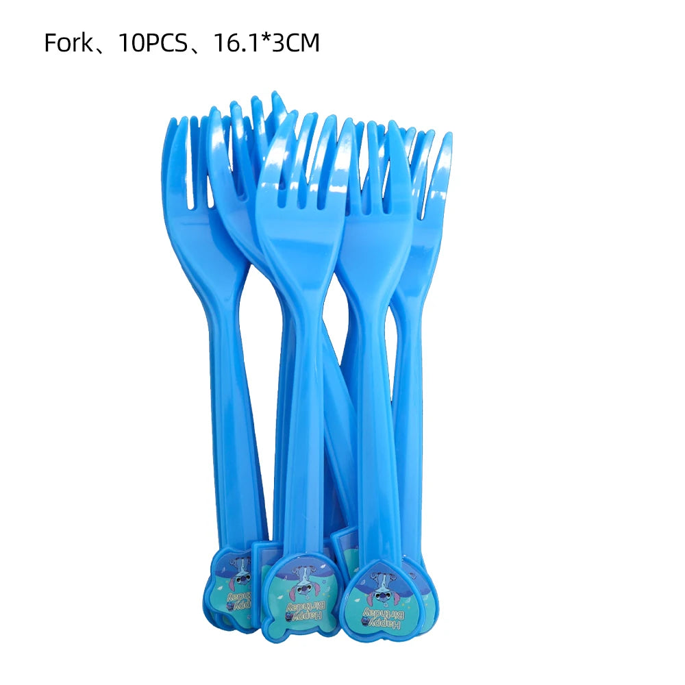 Lilo&Stitch Party Supplies Cup, Plates, Tablecloth, Balloons, Cake Toppers, Gift Box Birthday Party Decoration