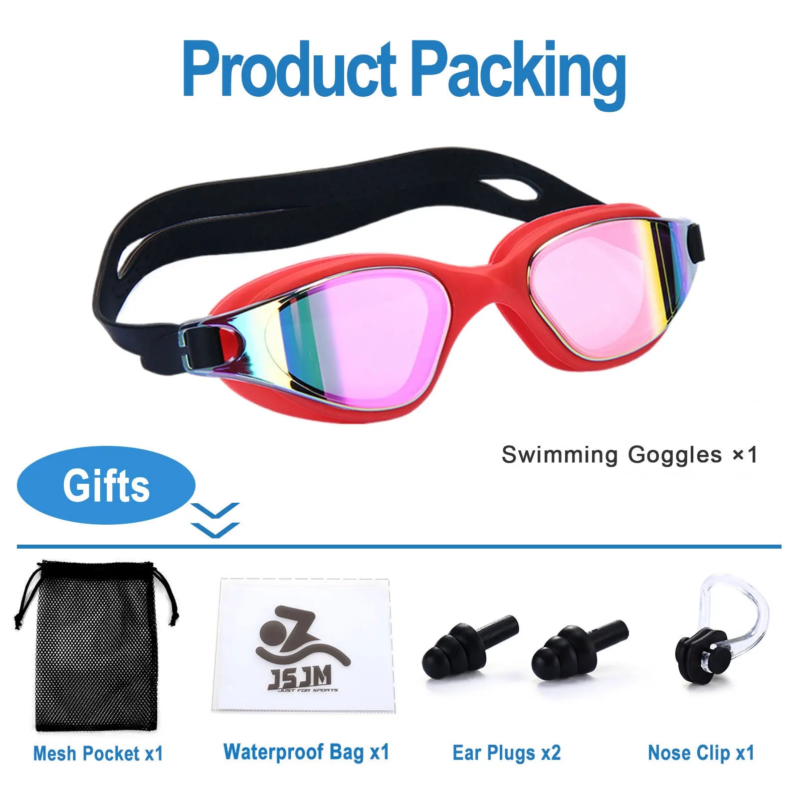 Unisex Swimming Goggles – Anti-Fog Swim Glasses