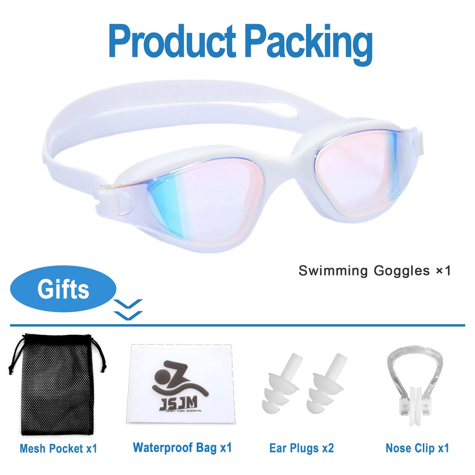 Unisex Swimming Goggles – Anti-Fog Swim Glasses