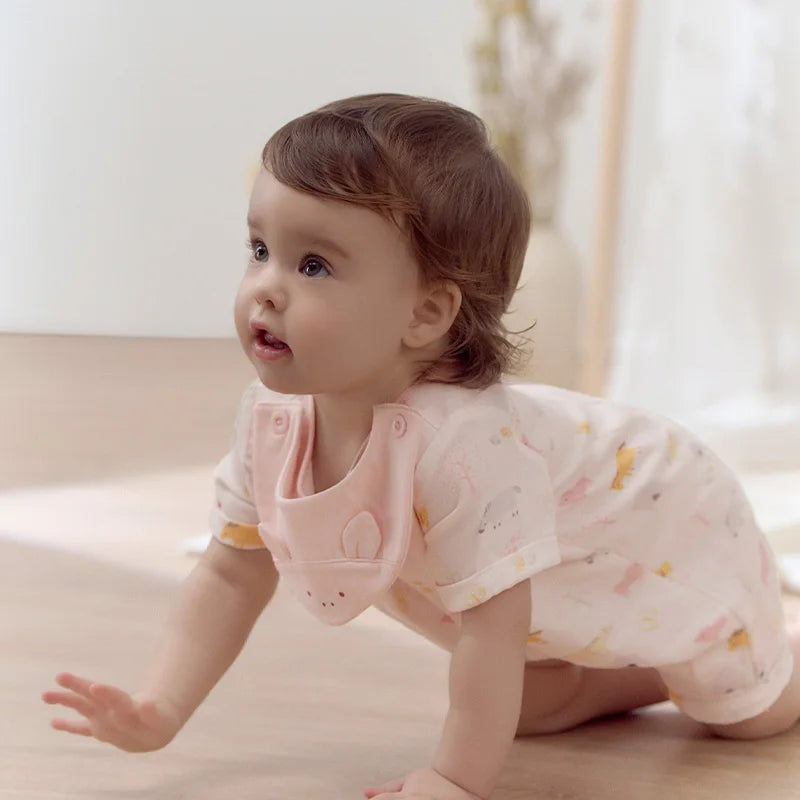 Dave Bella Brand Baby Jumpsuit , Cute Cartoon Animal Print