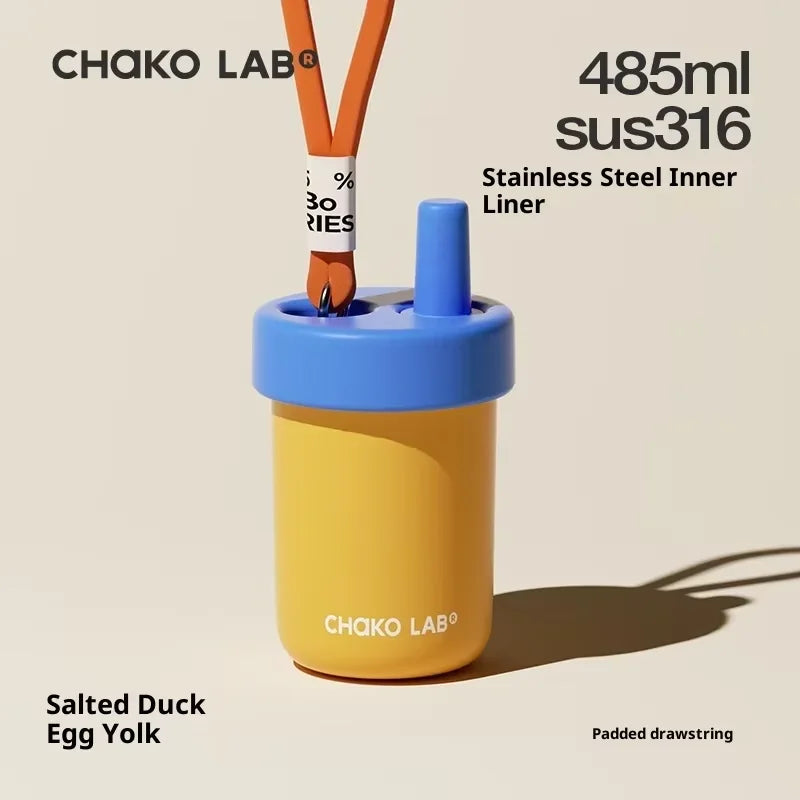 Chakolab Bobo Thermos Cup 485ML Stainless Steel Inner Pot Coffee Cup With Lifting Rope Camping Office Cup Desktop
