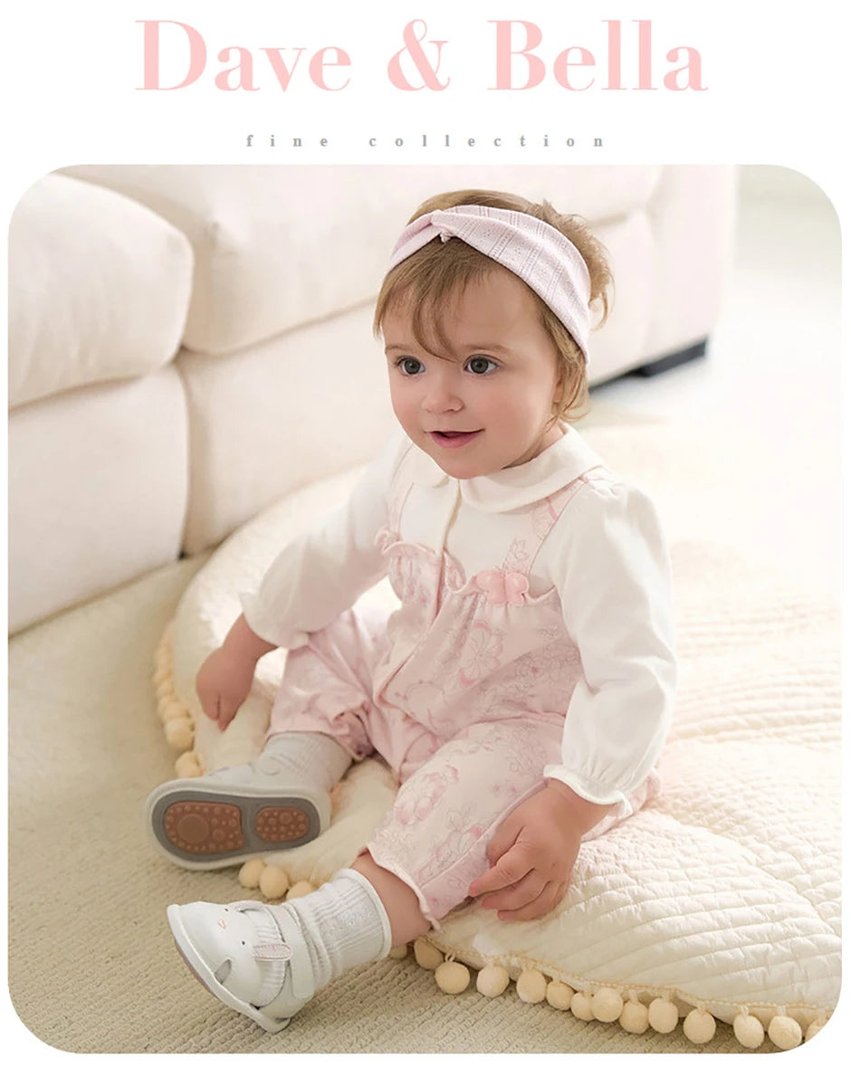 Dave Bella Brand Newborn Cotton Printed Cute Romper Baby Princess