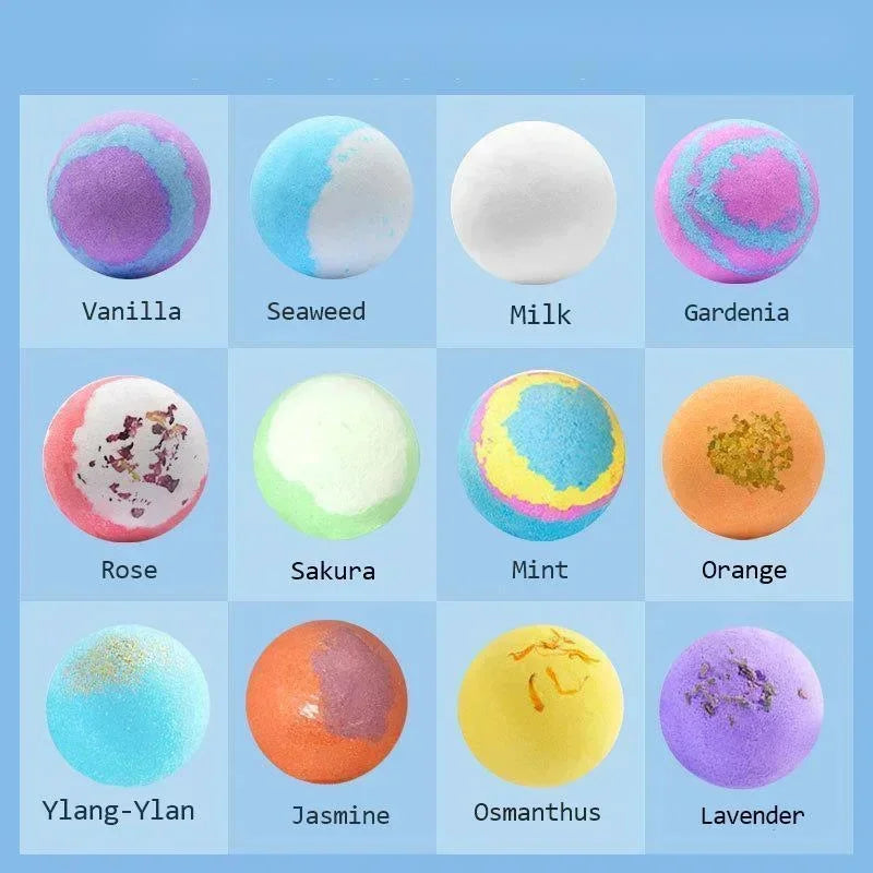 12Pcs Children's Ocean Bath Ball With Hidden Toys
