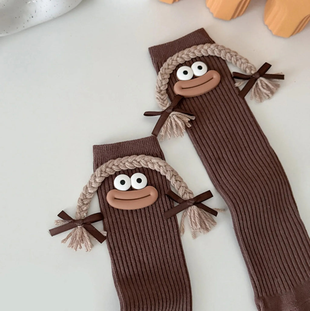 Funny Colorful Cartoon Knee-High Socks