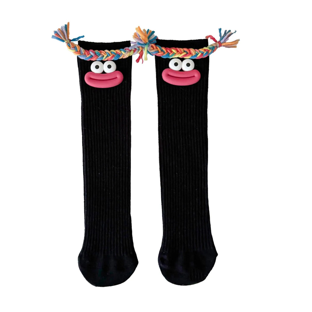 Funny Colorful Cartoon Knee-High Socks