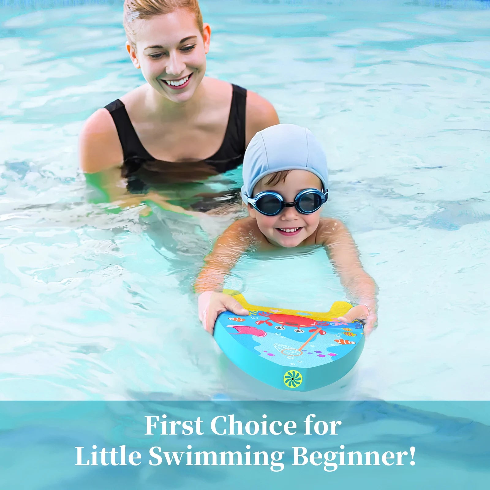 Cute Kids Swim Kickboard with Water Sprayer