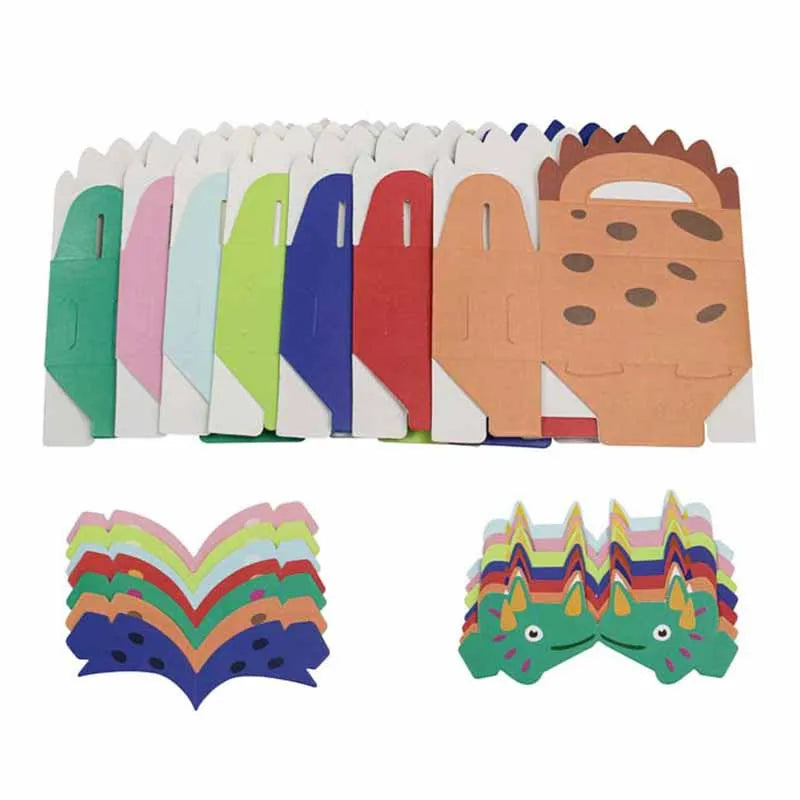 Dinosaur Party Treat Boxes – Cartoon Animal Gift Packaging (50PCS)