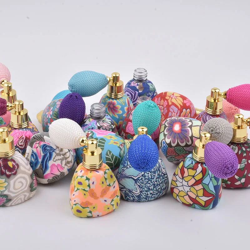 30pcs 12ml Triangle Retro Style Perfume Bottles, Refillable Bottle