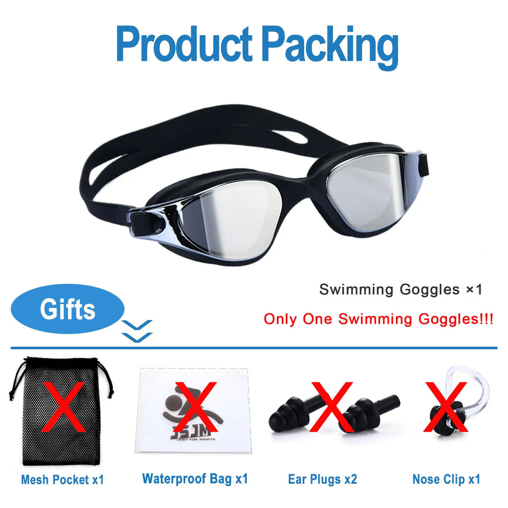 Unisex Swimming Goggles – Anti-Fog Swim Glasses