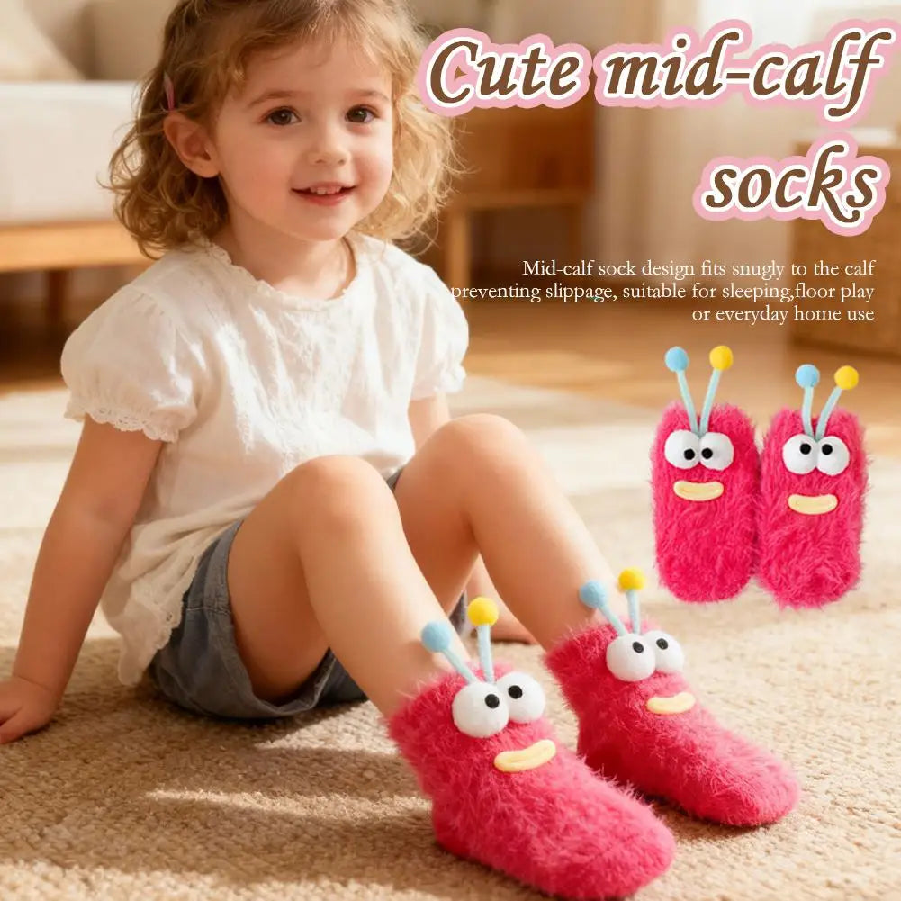 Kids Winter Cartoon Animal Socks – Warm & Thick