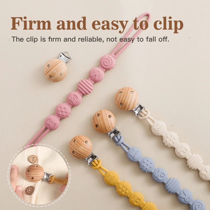 Baby Silicone Pacifier Clip