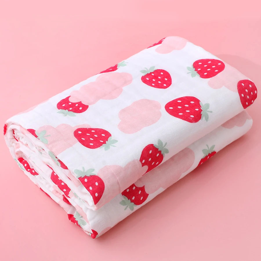 Soft Baby Bath & Swaddle Cloth (4-Layer)