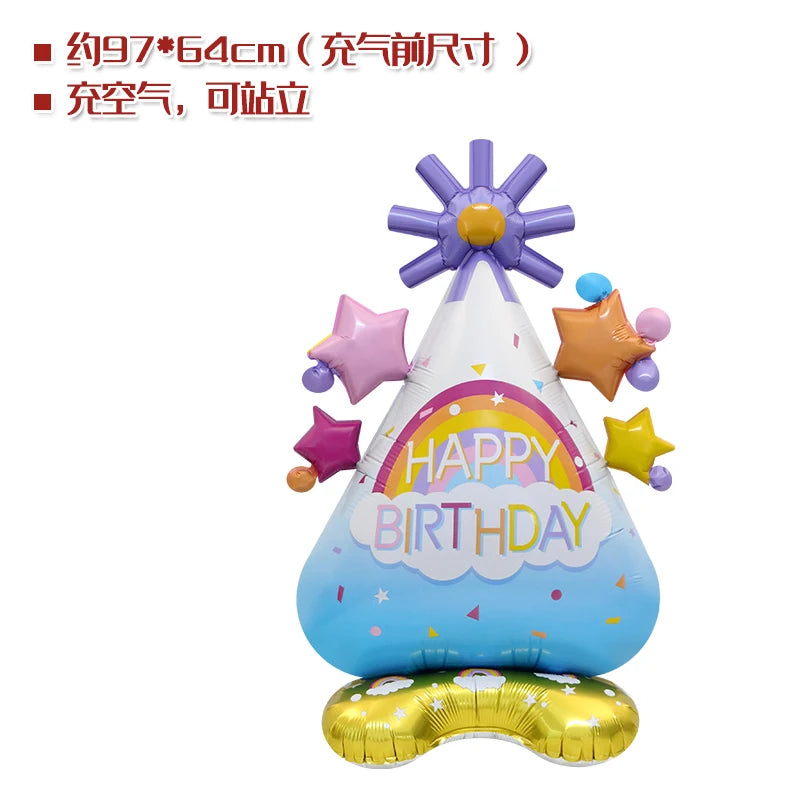 Birthday Party 4D Cake Balloon Decoration