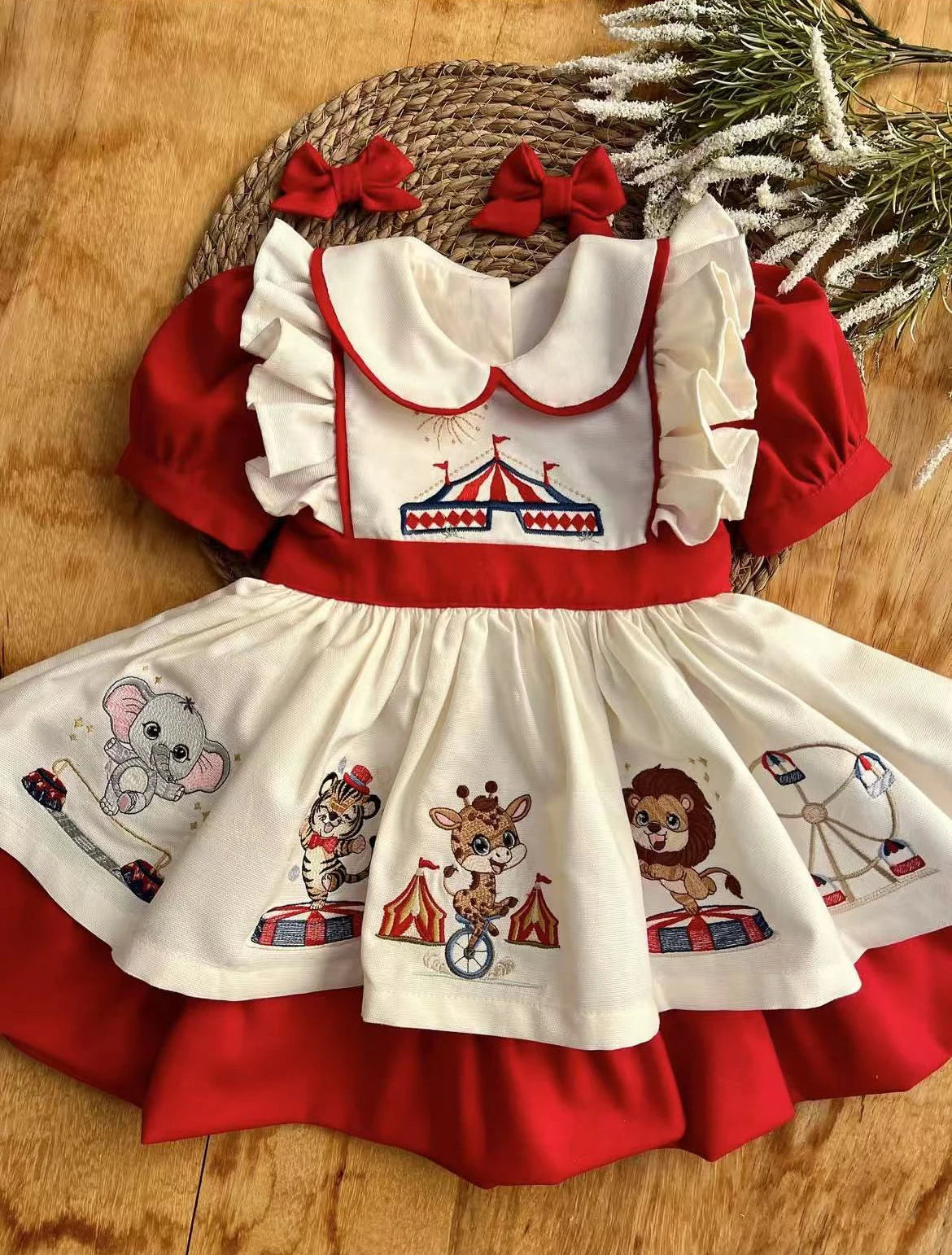 Baby Vintage Embroidery Dress & Suit – Party & Eid