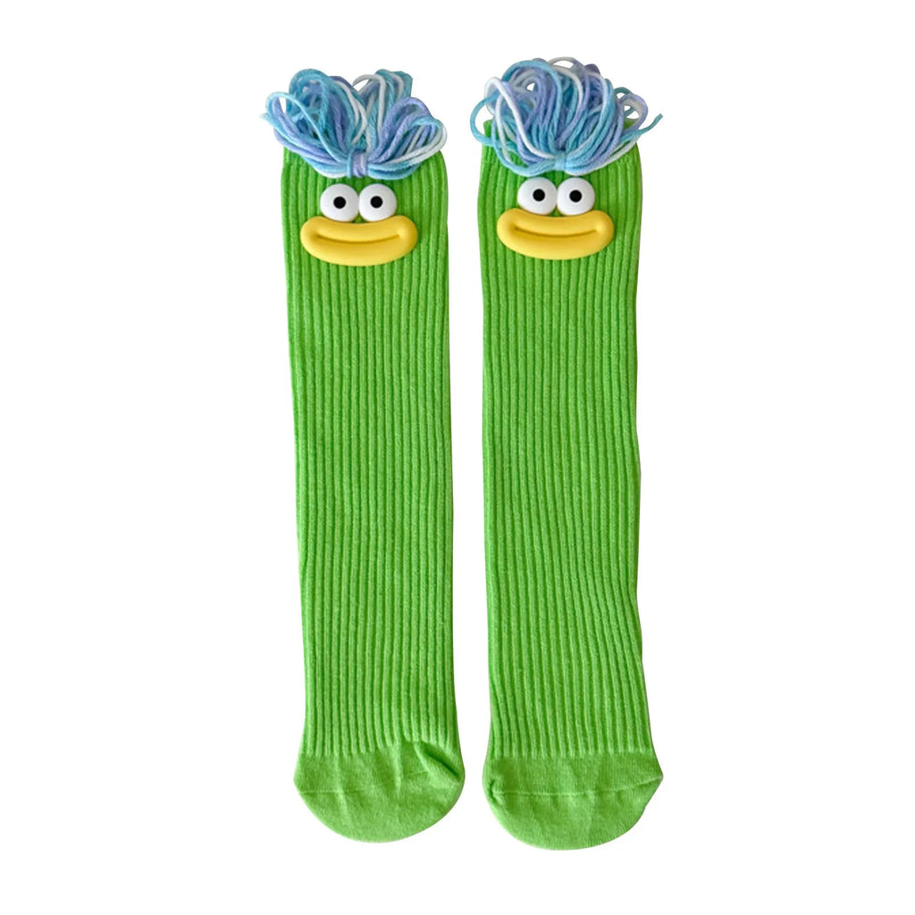 Funny Colorful Cartoon Knee-High Socks