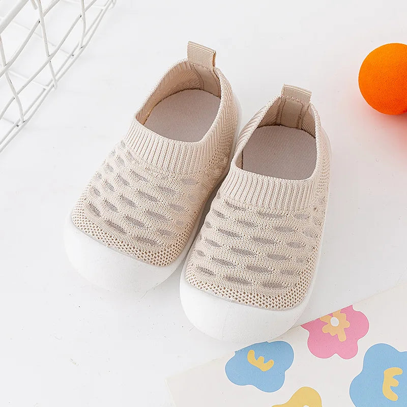 Baby Shoes Anti-slip Breathable Infant Crib Floor Socks with Rubber Sole for Children Shoes Soft Bottom Slippers