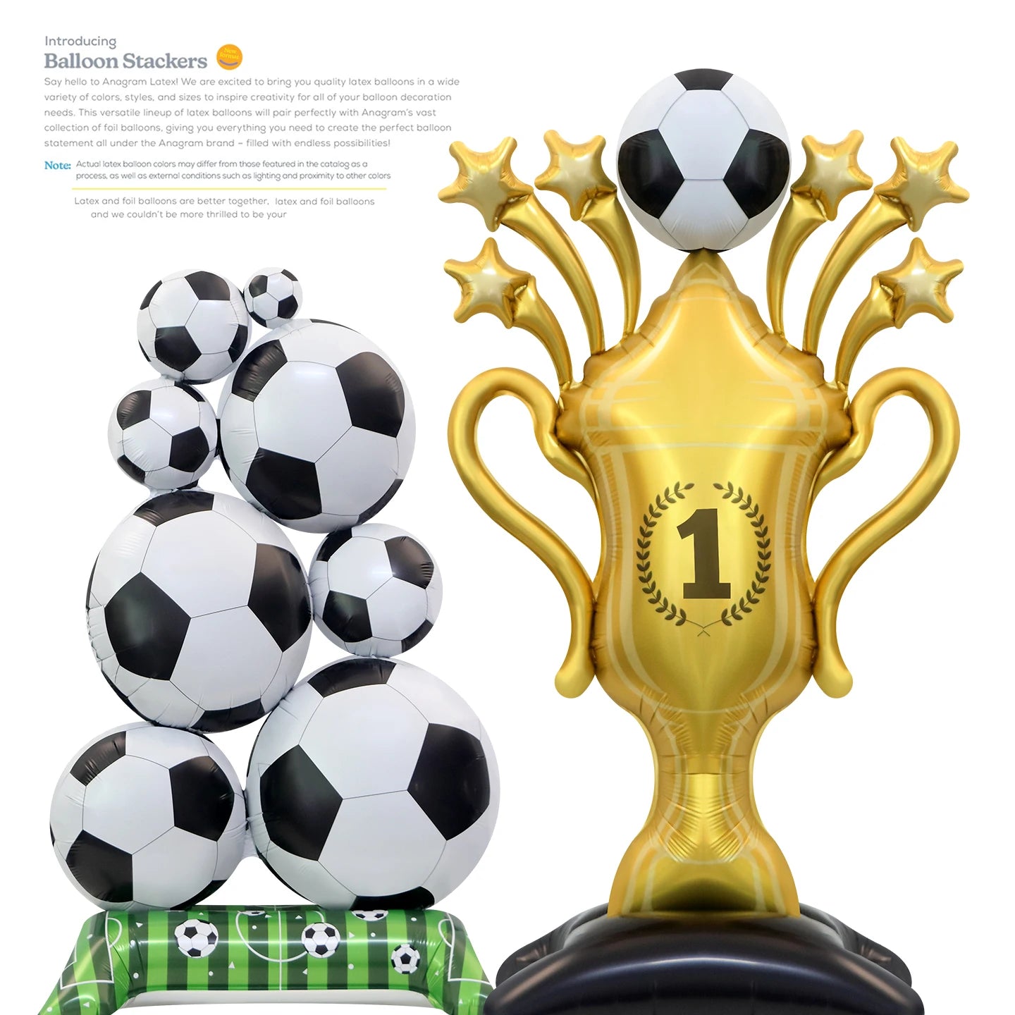 Birthday Party 4D Football Trophy Balloon.