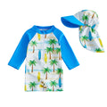 Toddler Boys Swimsuit 2Pcs Set Long Sleeve