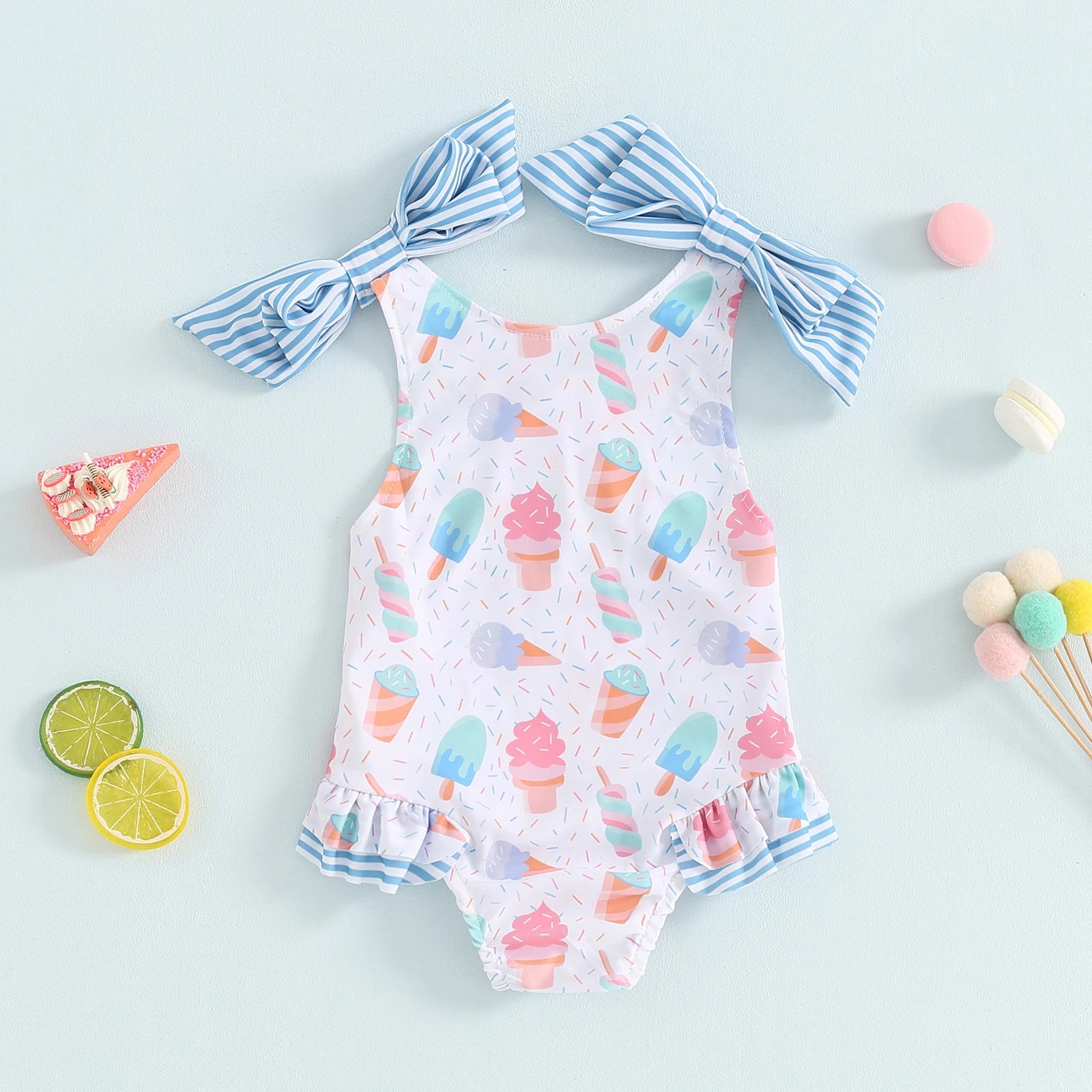 Little Girls Sleeveless bikini beach ,Cute Summer Swimwear