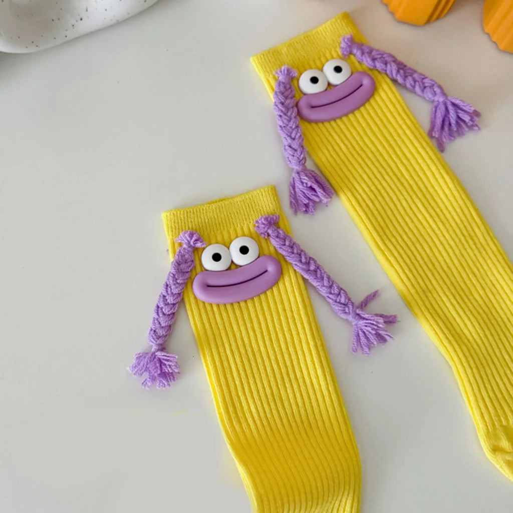 Funny Colorful Cartoon Knee-High Socks