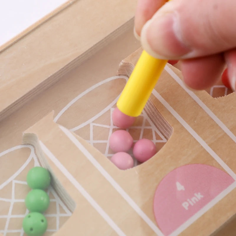 Magnetic Number & Color Puzzle Board – Educational Toy for Toddlers