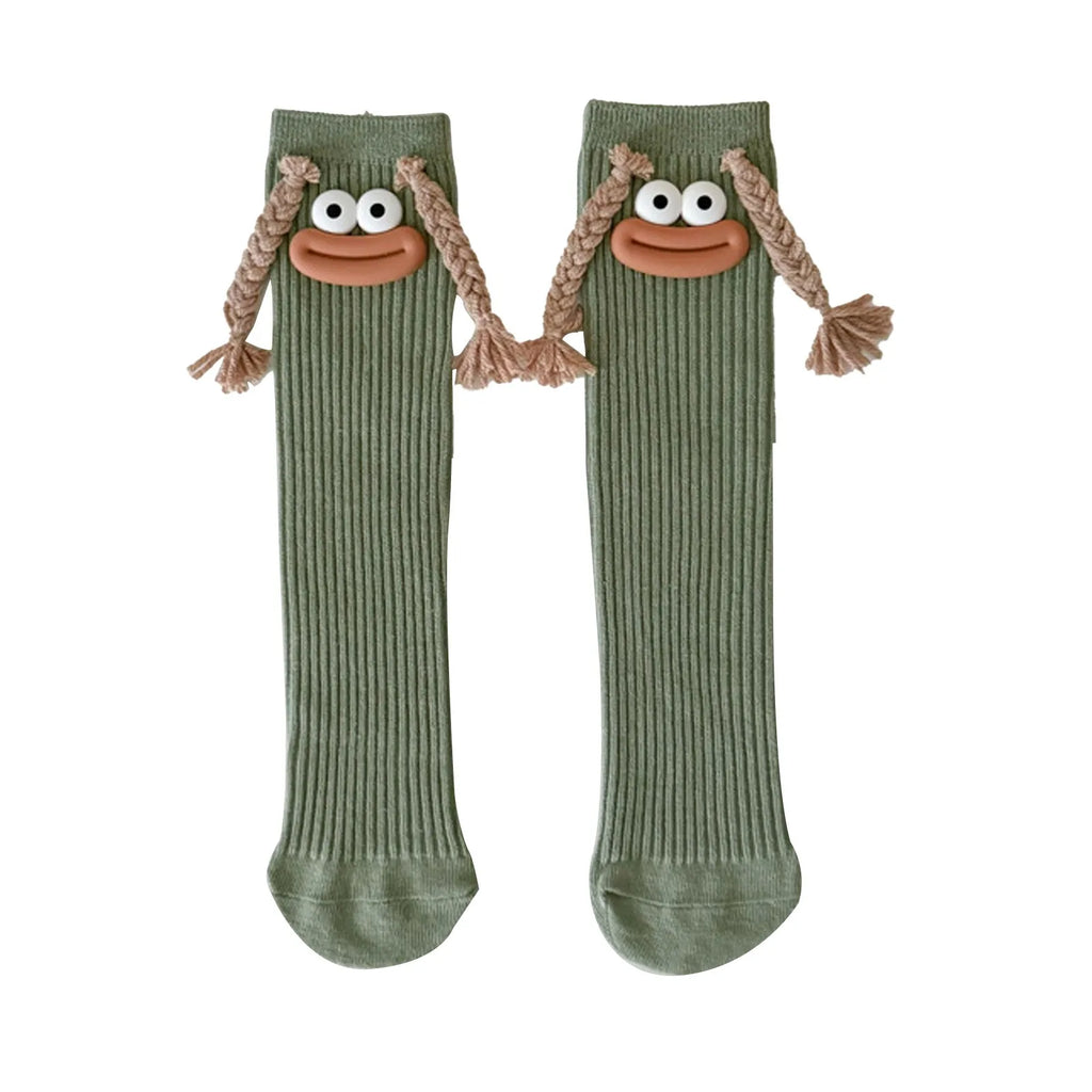 Funny Colorful Cartoon Knee-High Socks