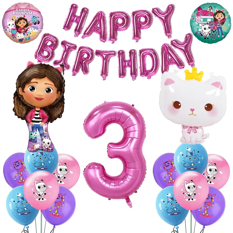 Gabby Doll House Party Tableware Set for Girls