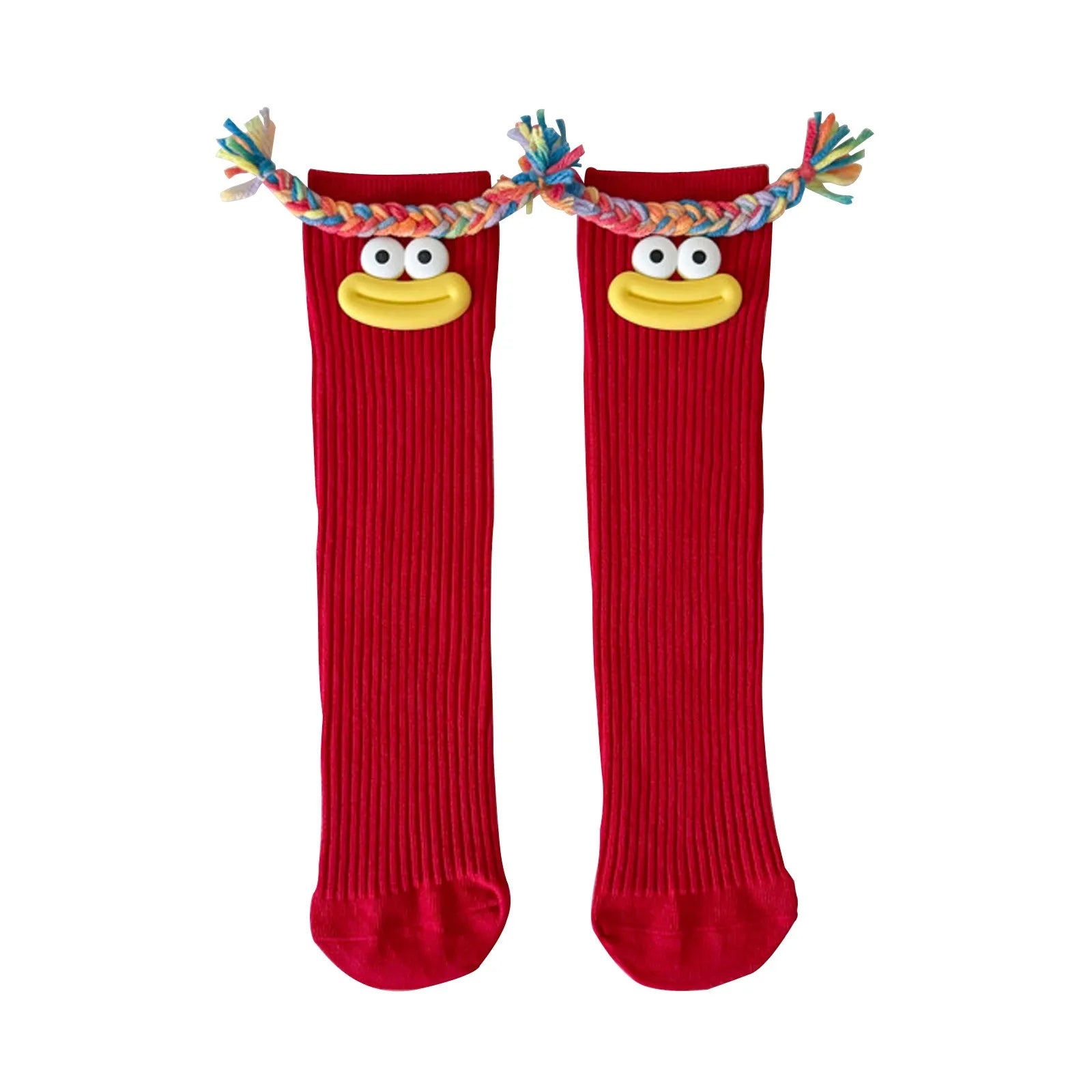 Funny Colorful Cartoon Knee-High Socks