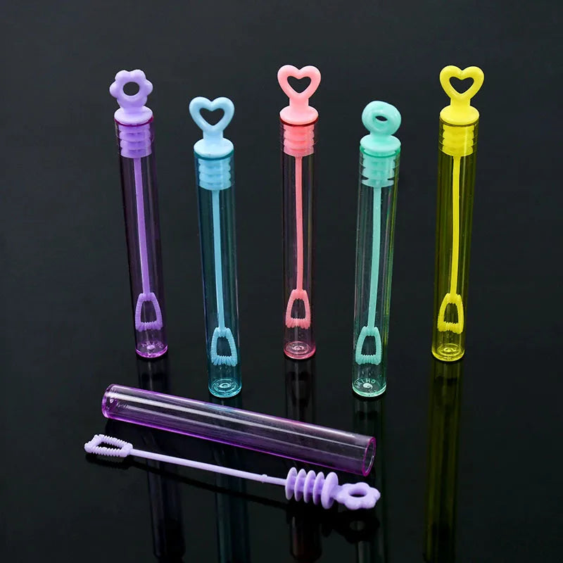 10–50pcs colorful heart bubble bottles – fun kids party favors and gifts.