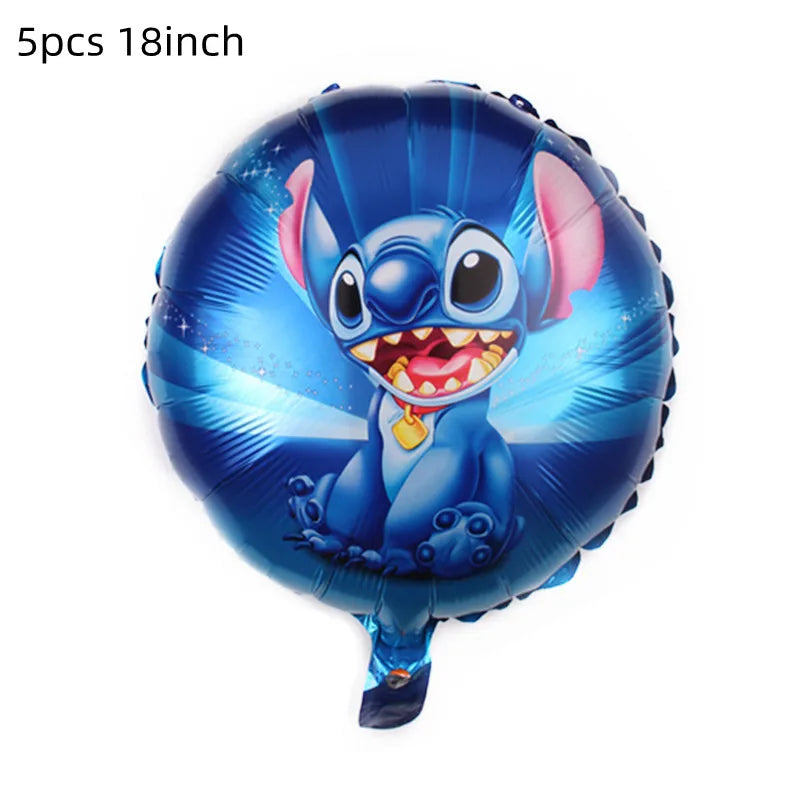 Lilo&Stitch Party Supplies Cup, Plates, Tablecloth, Balloons, Cake Toppers, Gift Box Birthday Party Decoration